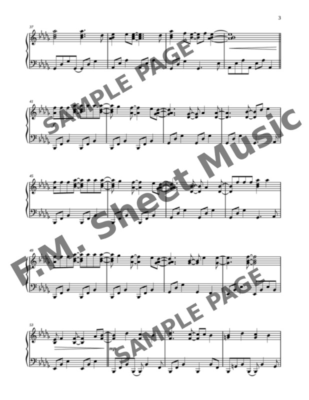 Sunglasses at Night (Intermediate Piano) By Corey Hart F.M. Sheet